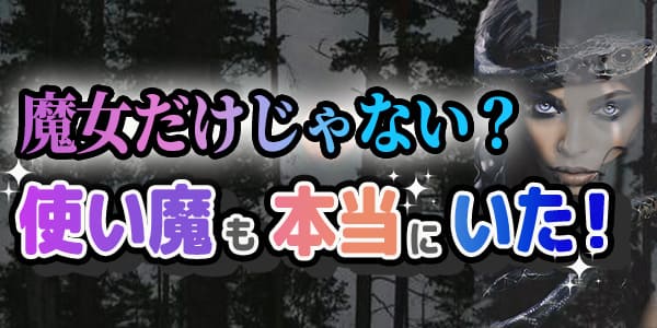 魔女だけじゃない？使い魔も本当にいた