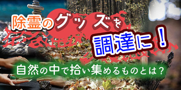 除霊のグッズを調達に！自然の中で拾い集めるものとは？