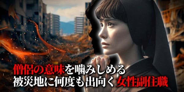 僧侶の意味を噛みしめる　被災地に何度も出向く女性副住職
